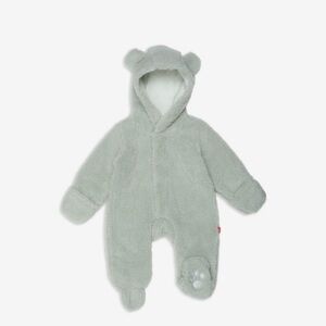 Magnetic Me - Fleece Bear Footie in Sage